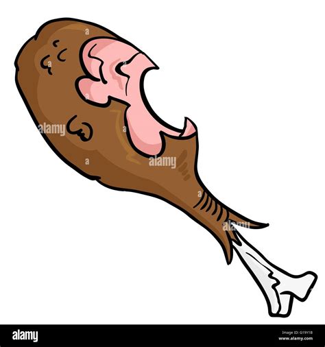 Chicken leg cartoon hi-res stock photography and images - Alamy