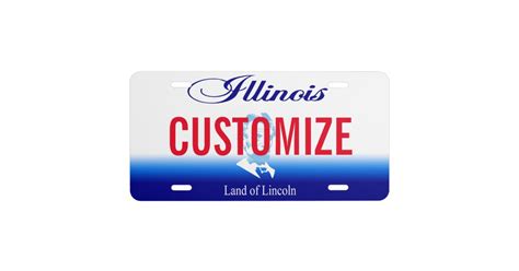 Illinois Custom License Plate | Zazzle