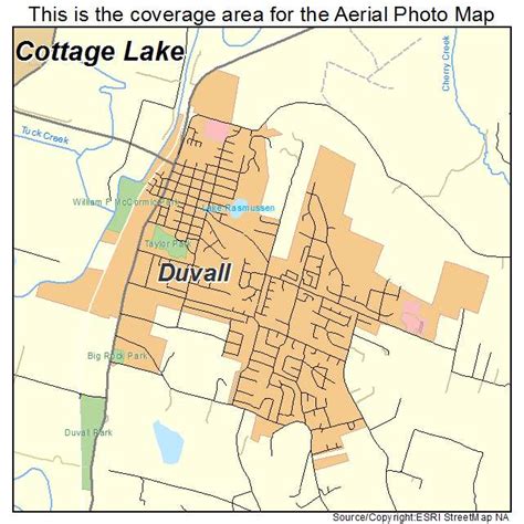 Aerial Photography Map of Duvall, WA Washington