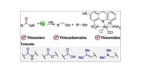 Catalytic Hydrogenation of Thioesters, Thiocarbamates, and Thioamides ...