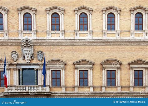 Palazzo Farnese, Rome - Italy Stock Photo - Image of historical ...