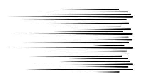 Horizontal speed lines for comic books. Manga, anime graphic speed striped texture. Horizontal ...