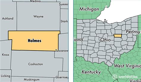 Holmes County, Ohio / Map of Holmes County, OH / Where is Holmes County?