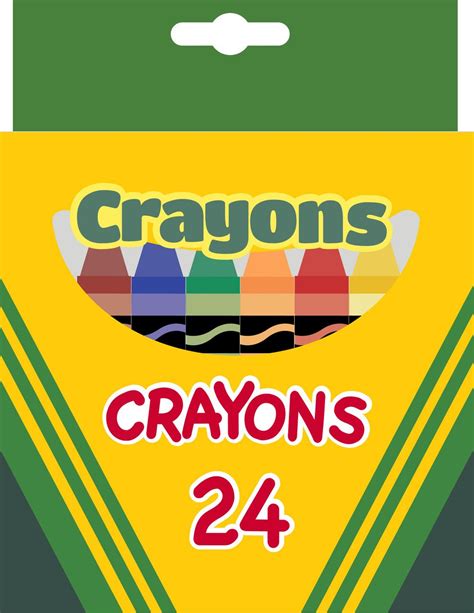 Crayola Box Template