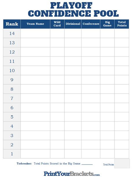 NFL Week 6 Confidence Pool Sheet 2023 - Printable - baiaseixal.com