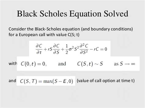 Black Scholes Equation Derive - Tessshebaylo