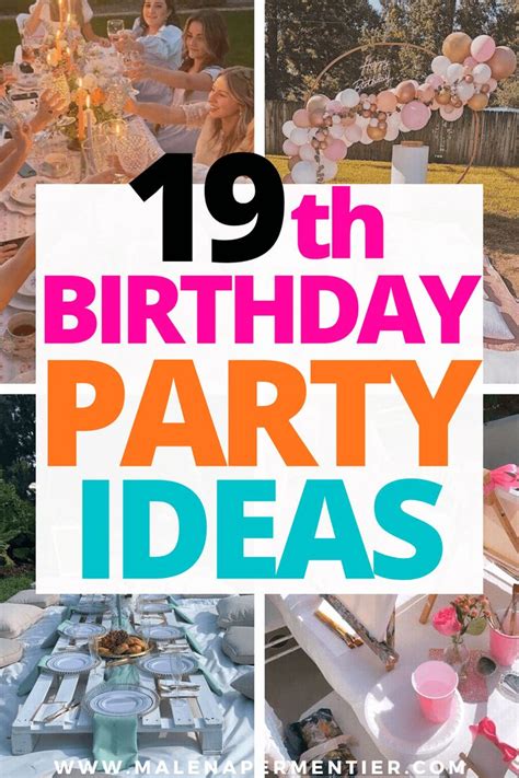 19 Insanely Cute 19th Birthday Party Ideas For An Unforgettable Day in ...