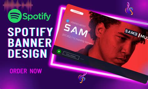 Design a spotify banner for your artist profile by Designs_by_sg | Fiverr