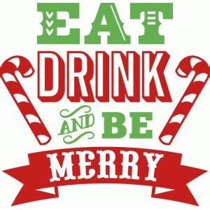 Silhouette Design Store - View Design #70096: eat drink and be merry word art