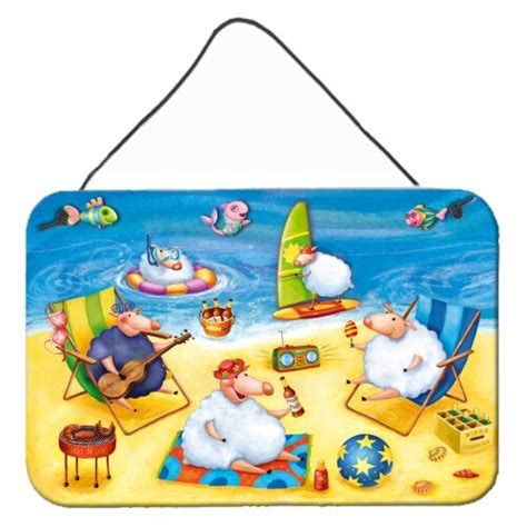 Carolines Treasures APH0081DS812 Party Pigs on the Beach Wall or Door ...