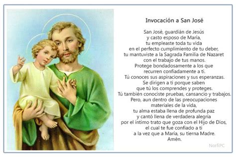 Oracion a San José por la familia, el hogar y por trabajo