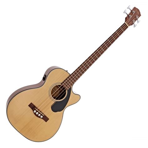 Fender CB-60SCE Electro Acoustic Bass, Natural | Gear4music