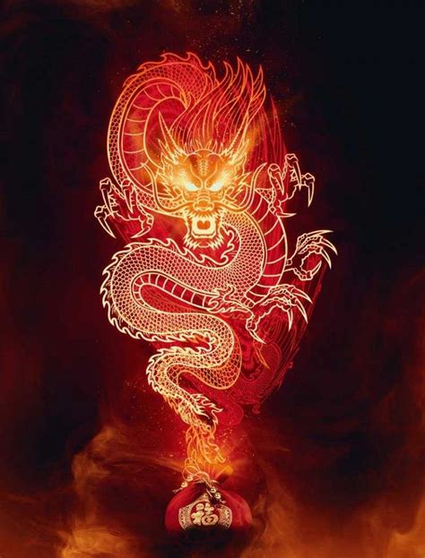 Learn How To Design A Chinese Fire Dragon In Photoshop | Dragon wallpaper iphone, Chinese dragon ...