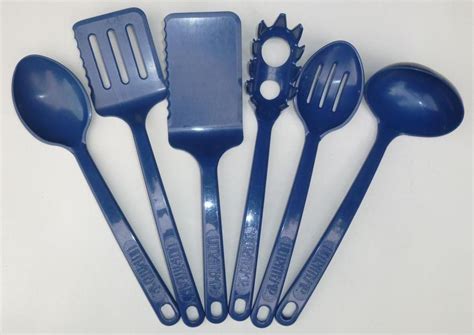 Vintage Blue Ultratemp Robinson Knife Company Plastic Kitchen Utensils Lot of 6 | Plastic ...