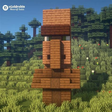 Minecraft villager statue | Minecraft crafts, Minecraft designs ...