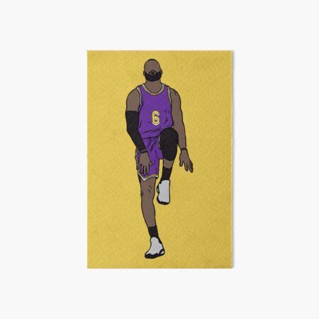 "LeBron James Silencer Celebration" Art Board Print by RatTrapTees ...