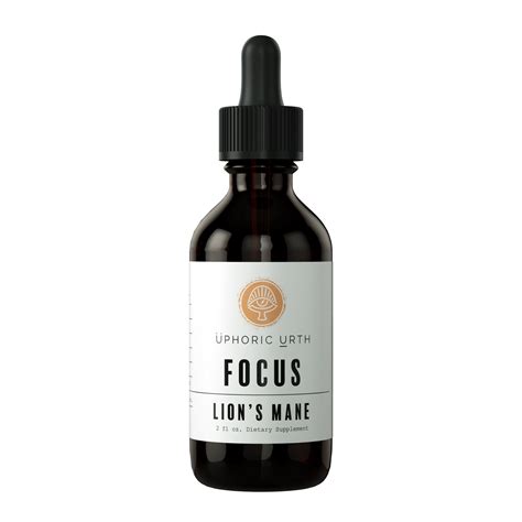 Lion's Mane Mushroom Tincture, Double Extracted | Uphoric Urth FOCUS ...