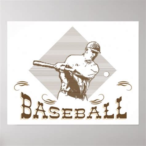 Vintage, Retro Style Baseball Posters | Zazzle.com