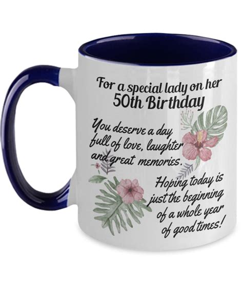 50th Birthday Gift for Women Cute 50th Mug Sentimental Gift | Etsy