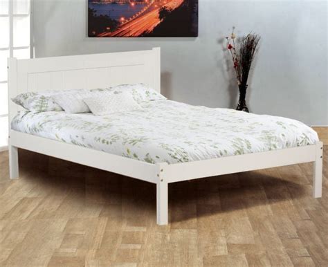 Clifton White Wooden Bed Frame - 4ft Small Double