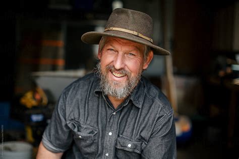 "Portrait Of A Farmer" by Stocksy Contributor "Luke Liable" - Stocksy