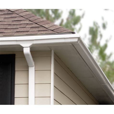 Amerimax 4.5-in x 9-in White K Style Gutter End with Drop in the Gutters department at Lowes.com