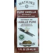 Watkins Pure Vanilla Extract: Calories, Nutrition Analysis & More ...