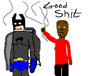 Batman and snoop dogg smokin weed - Drawception