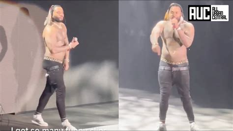 Kevin Gates Jeans So Tight He Can Barely Walk At ATL Concert - YouTube