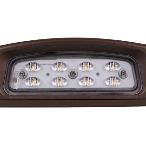 Nicor Lighting 1635-Lumen Bronze Hardwired LED Outdoor Wall Pack Light in the Wall Pack Lights ...