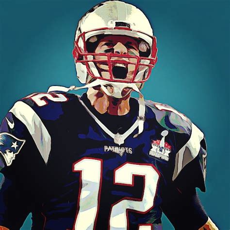 Tom Brady New England Patriots by Artista Fratta | New england patriots ...