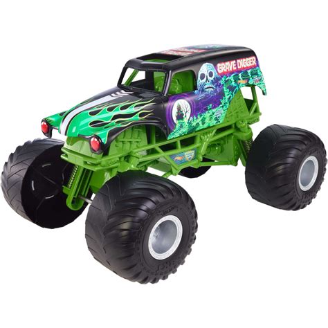 Hot Wheels Monster Jam Giant Grave Digger Vehicle - Walmart.com