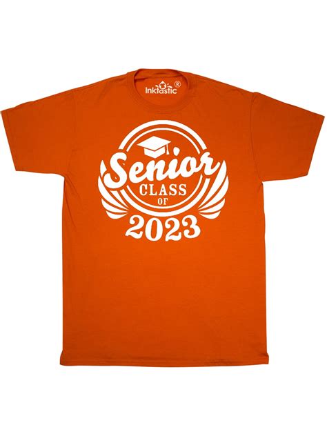 INKtastic - Senior Class of 2023 in White with Graduation Cap T-Shirt - Walmart.com - Walmart.com