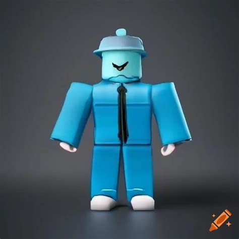 Roblox character wearing blue