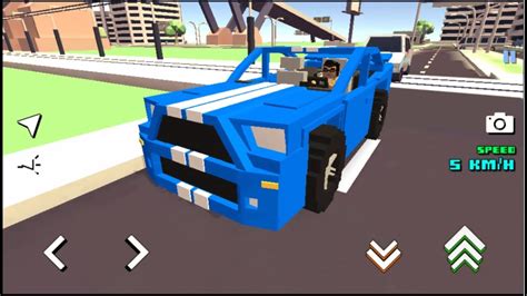 Blocky Car Racer Cartoon Game Simulator - Android GamePlay HD - YouTube