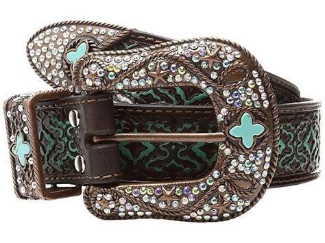 M f western diamond turquoise embossed + FREE SHIPPING