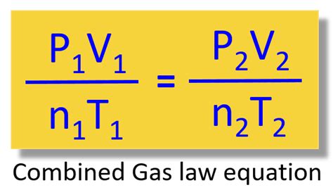 Combined Gas Law Description