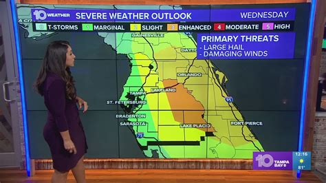 Large hail possible in Polk County, Central Florida this afternoon ...