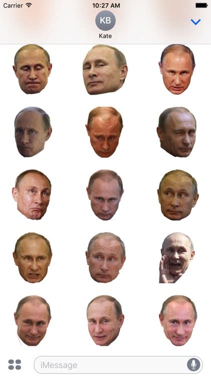 Vladimir Putin Emoji Stickers by Patrick Wilson