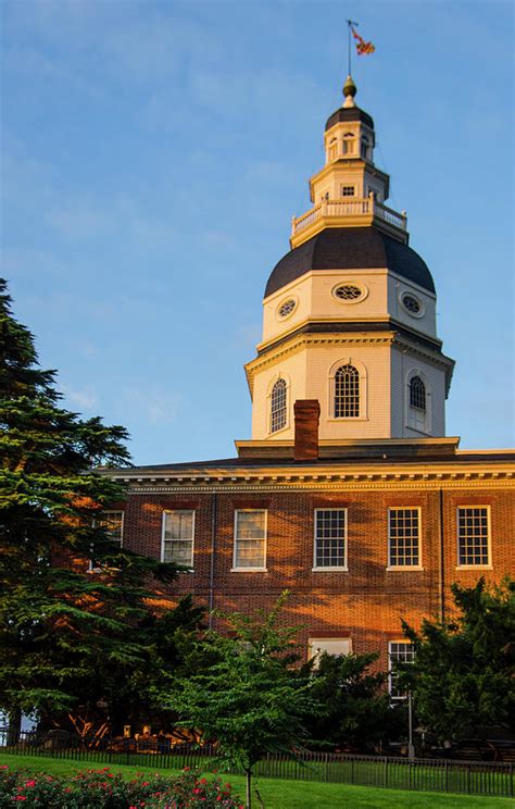 Historic Maryland State House Photograph by Jerry Ginsberg - Fine Art ...