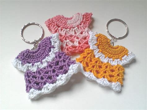 Crochet Mini Dress Keychains | Crochet mini dress, Crochet applique, Crochet keychain