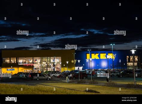 Gardabaer, Iceland - October 23. 2021: Ikea Store in the suburban community of Gardabaer in ...