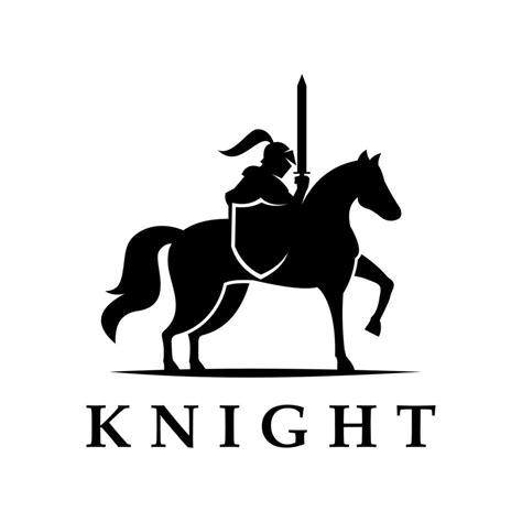 knight vector logo 7688841 Vector Art at Vecteezy