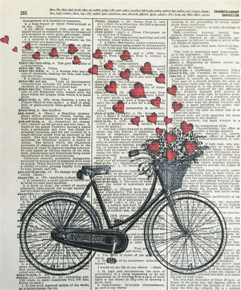 Vintage Bicycle Vintage Bicycle Print Antique Bike Basket - Etsy