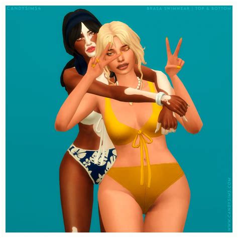 CANDYSIMS4 on Tumblr Portuguese Words, Color Swatches, Sims 4, Brazilians, Bikinis, Swimwear ...