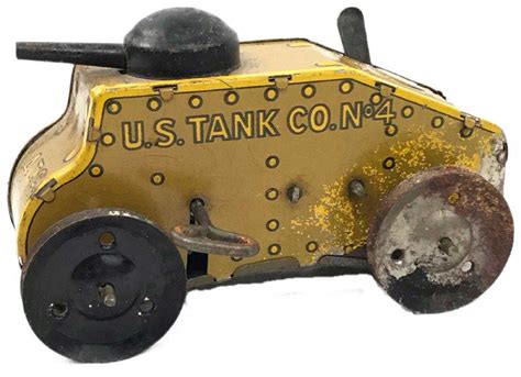 Vintage Wind Up Tin Toy Tank by Marx, circa 1930's