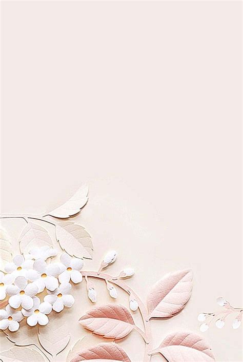 Simple Pink Flower Leaves Background Wallpaper Image For Free Download - Pngtree ...