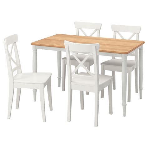 DANDERYD / INGOLF Table and 4 chairs - white/white - IKEA