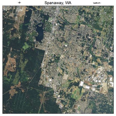 Aerial Photography Map of Spanaway, WA Washington