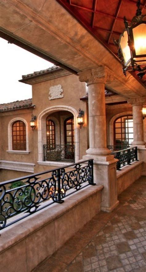 Mediterranean dream home, balcony, | Mediterranean homes exterior, Mediterranean style homes ...